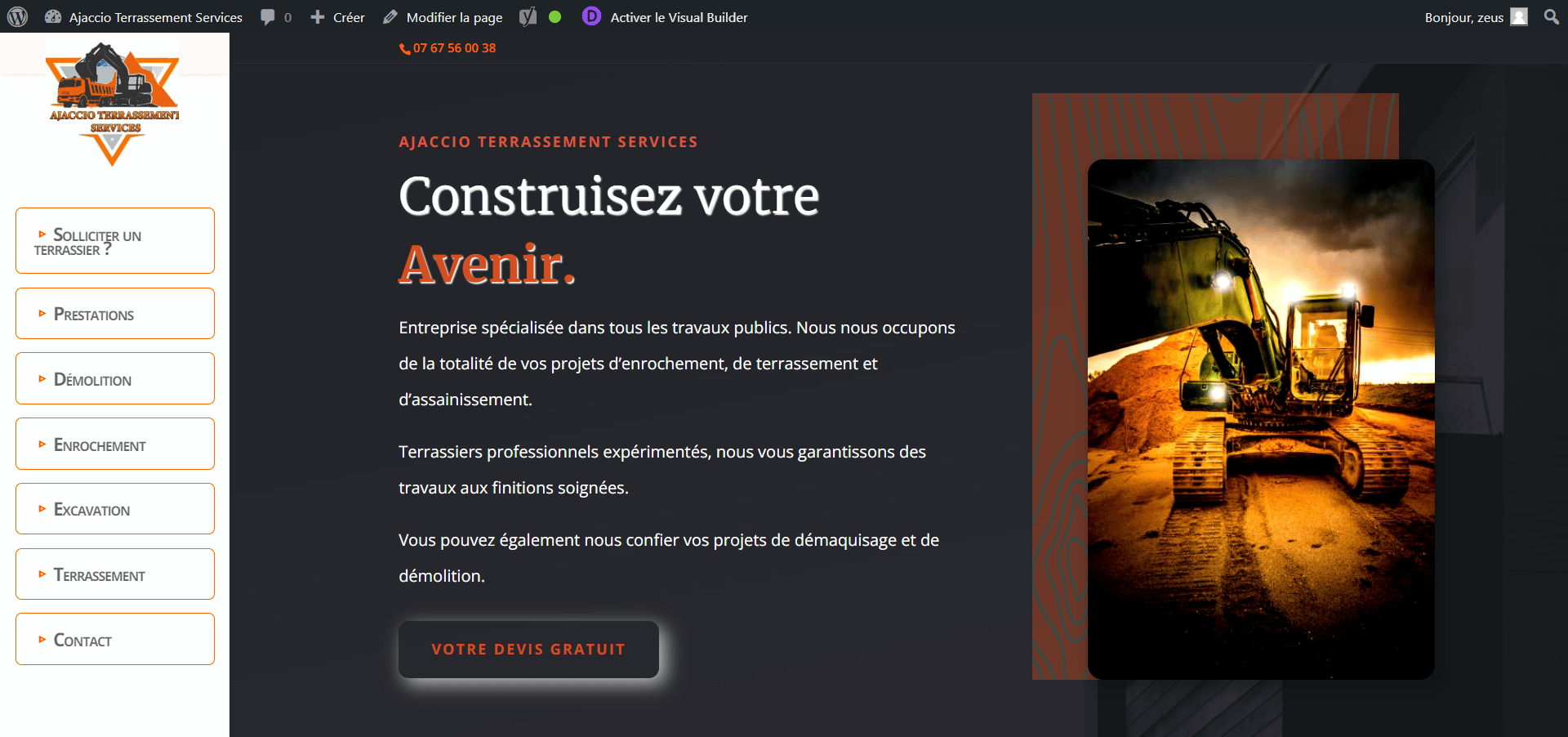 Création site internet - ats2a.fr