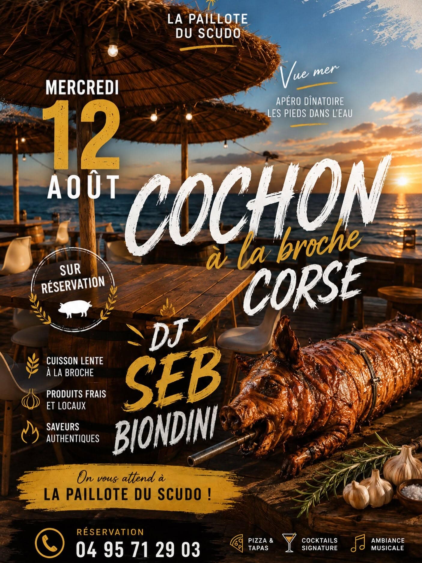 Cochon à la broche CORSE 3 Cochon à la broche CORSE