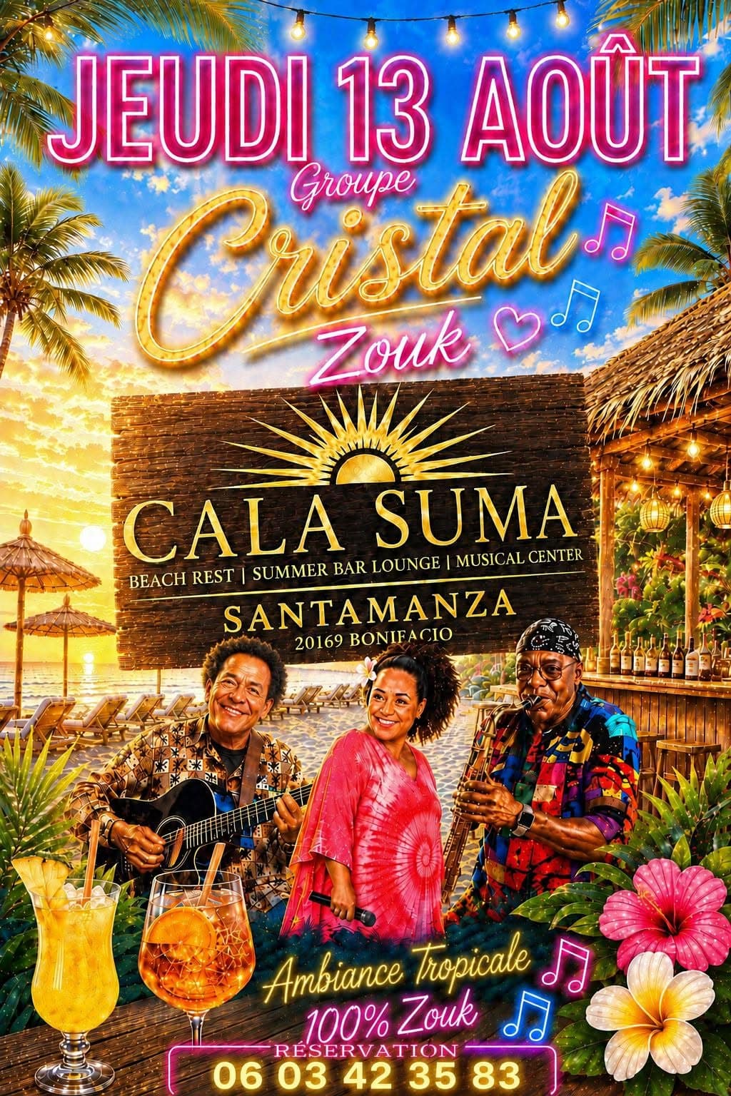 Groupe Cristal - Concert Zouk au Cala Suma 3 Groupe Cristal – Concert Zouk au Cala Suma
