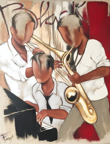 Pierre Farel 1 Black trio for red music - Pierre Farel