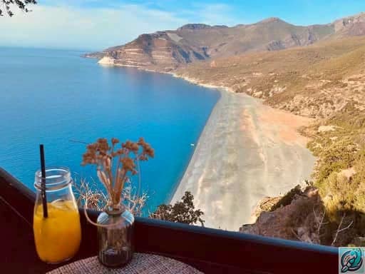 Tour de Nonza 1 Nonza - Vue du restaurant La Sassa