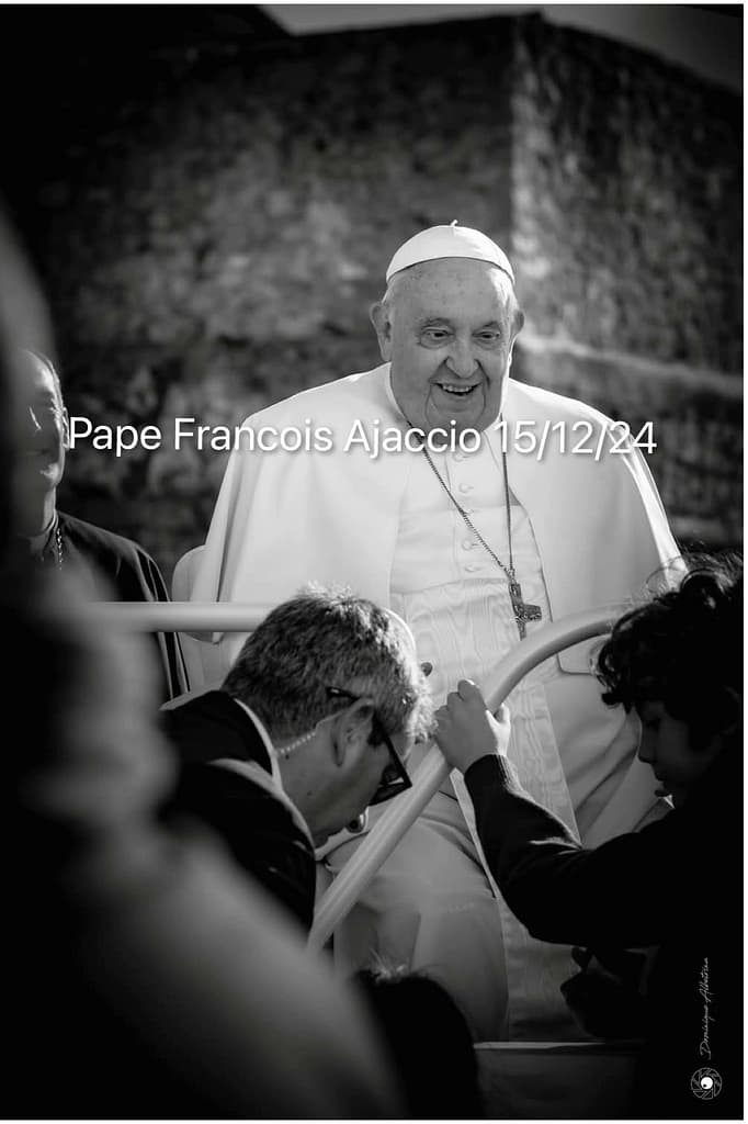 Visite historique du pape François en Corse 1 visite pape francois en corse credit photo dume albetrina 2