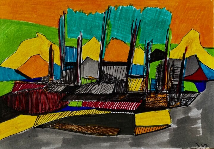 Dominique Corti 1 A l'Aube - Dominique Corti - Artiste Peintre Corse