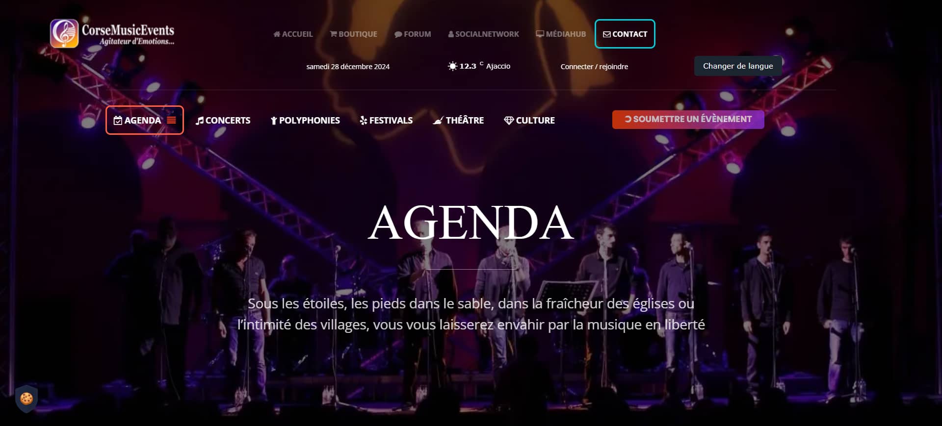 Création site internet - CorseMusicEvents